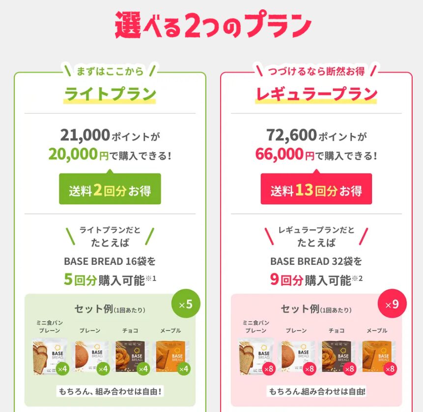 ポイントパックでよりお得に購入できる