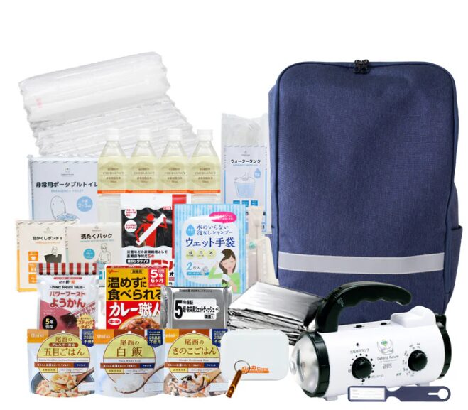 Defend FutureさんHP商品紹介より「防災セット 1人用 Relief2」